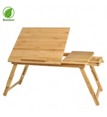 Mesa de bambú ajustable...