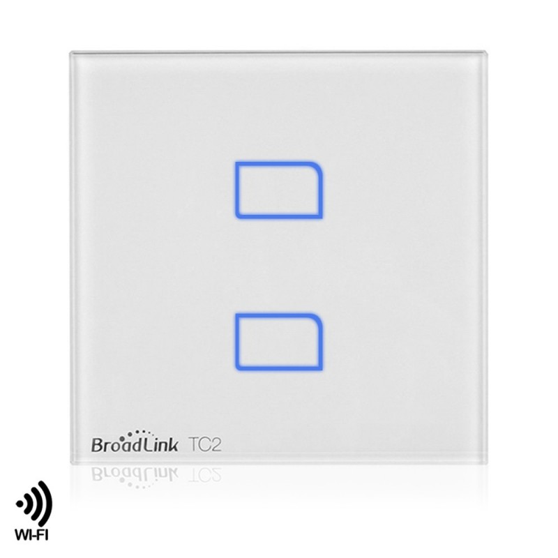 Bianco con 2 Tasti Smart Interruttore Touch Wi-Fi