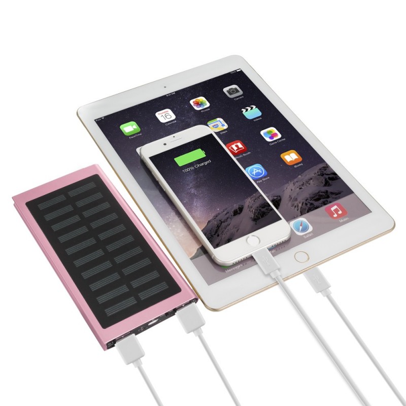 Chargeur Solaire 20,000mAh Étanche avec Double USB pour Vos