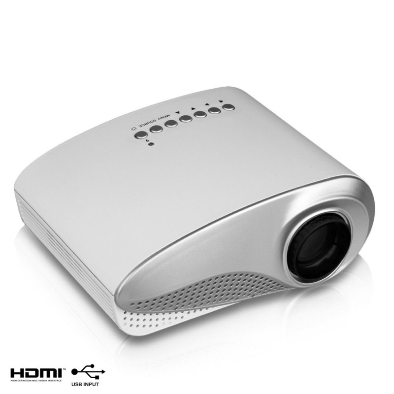 Mini projecteur portable BA1 802 avec HDMI USB Micro SD