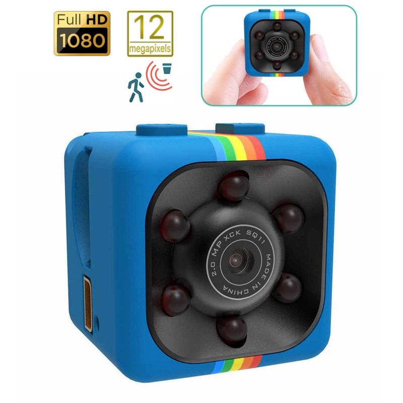 Micro telecamera SQ11 Full HD 1080 con visione notturna e sensore di  movimento