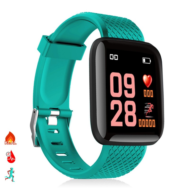 Bestaan Spit inflatie Slimme armband ID116 Bluetooth 4.0 kleurenscherm hartslagmeter puls- en  multisportmodus