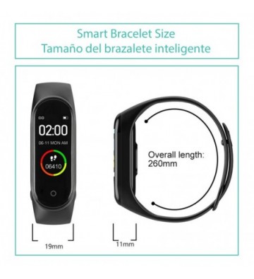 Fitness Tracker Pulsera M4 Pro AK-M4 PRO Bluetooth Smart Bracelet