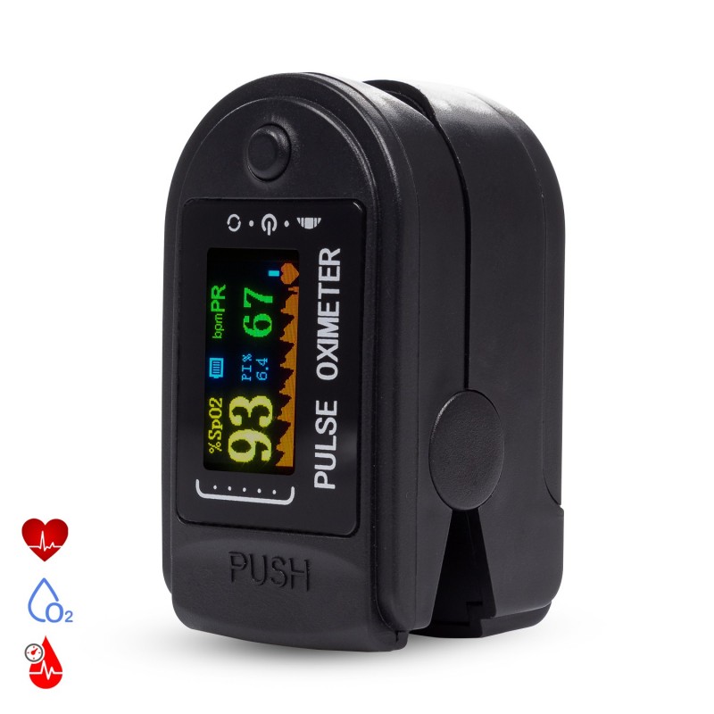 Moniteur de fréquence cardiaque numérique avec moniteur cardiaque oxymètre  sans fil et écran couleur.