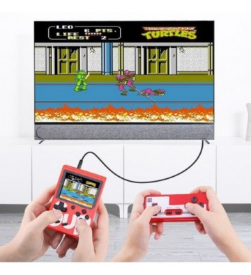 Douddy Console de jeu portable pour enfant, 380 jeux rétro classiques  préchargés avec grand écran couleur de 3,0’’ et système de jeu d’arcade  avec