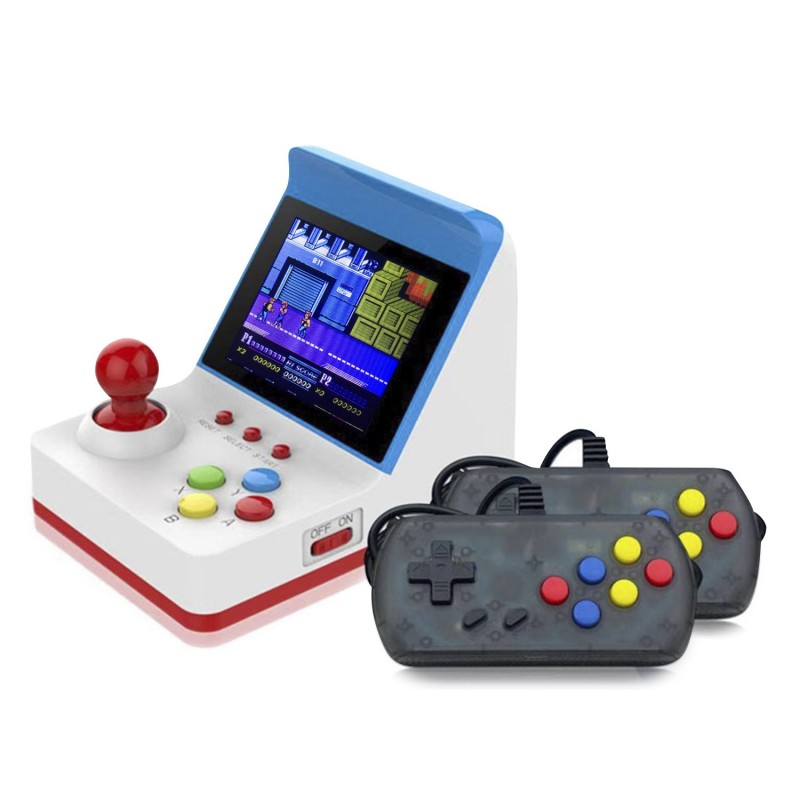 Console de jogos portátil, console de videogame retrô portátil com 500 jogos  FC clássicos, tela colorida de 3,0 polegadas, suporte de bateria  recarregável de 1020mAh para conectar TV e dois jogadores 