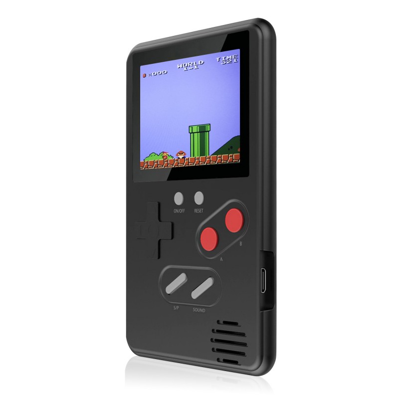 Console portatile con 500 giochi classici preinstallati. 2 schermo a colori  da 4 pollici.